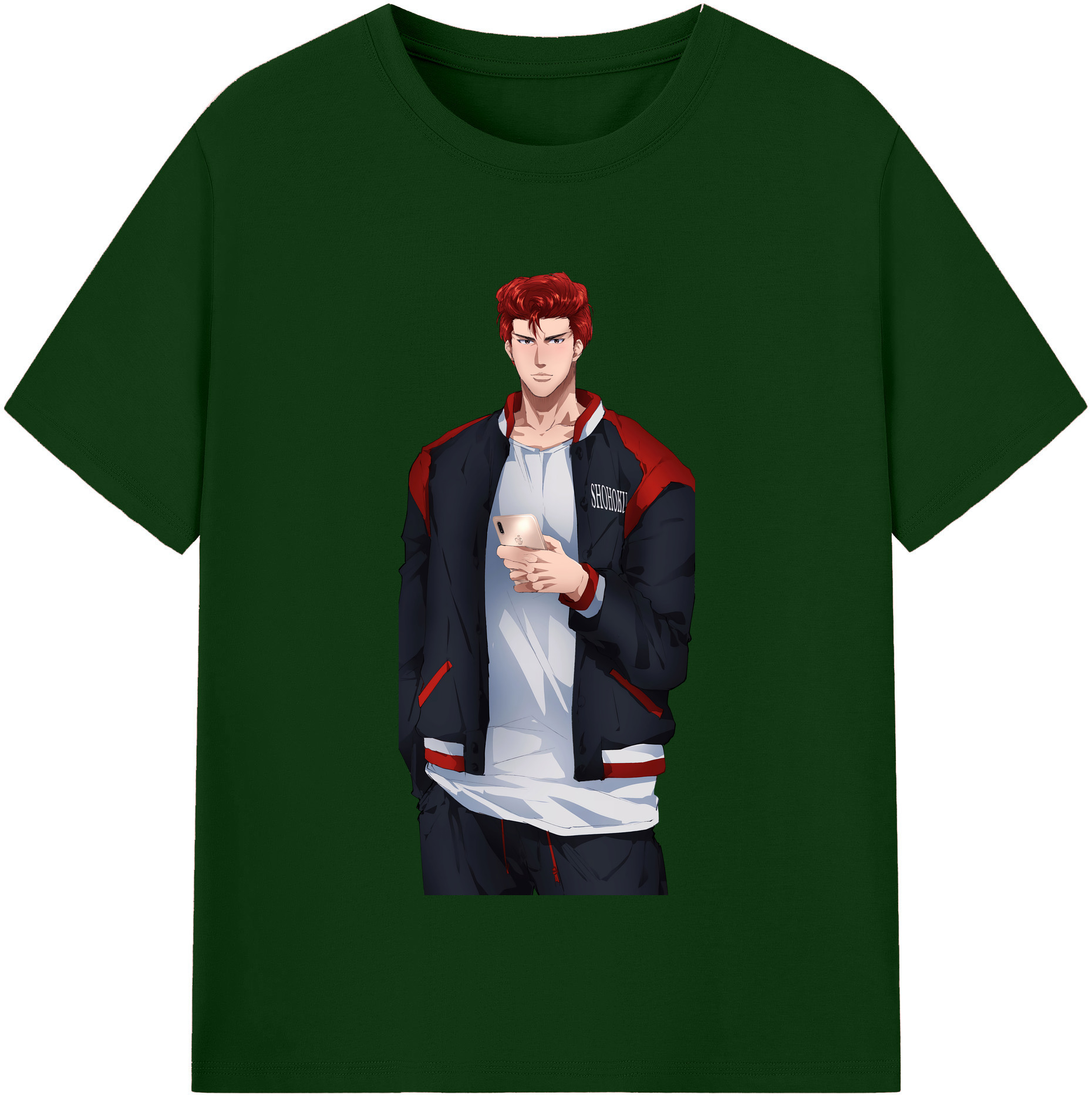 SLAM DUNK／スラムダンク 綿100％半袖Tシャツ（フロントプリント）